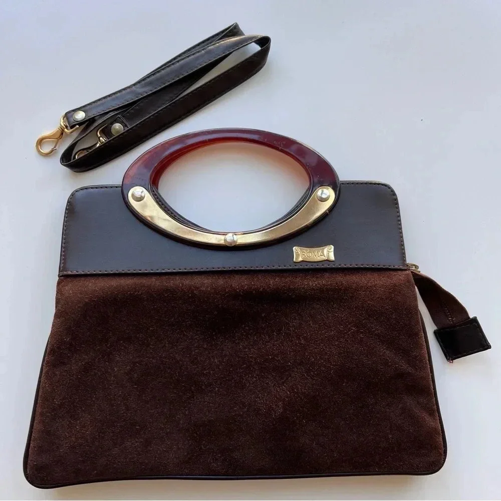 ROMA Vintage Leather Suede Handbag